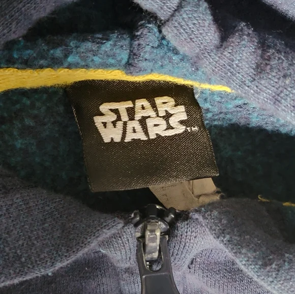 Lucas Films Star Wars Hoodie with Retro Stripes Sz M Vintage Wash Unisex - Picture 4 of 7